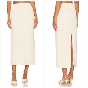 L'Academie x Marianna Dionira Maxi Skirt in Latte Beige